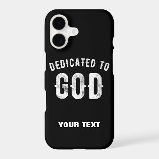 DEDICADO A DEUS TEXTO BRANCO LEGAL PERSONALIZÁVEL