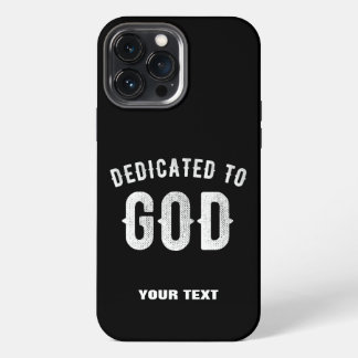 DEDICADO A DEUS TEXTO BRANCO LEGAL PERSONALIZÁVEL