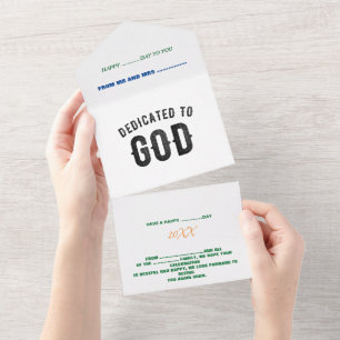 DEDICADO A DEUS TEXTO PRETO PERSONALIZÁVEL LEGAL