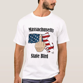 Dedo médio da camiseta de pássaros do Estado de Ma