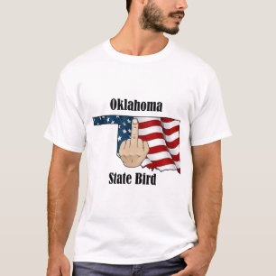 Dedo médio de camisa de pássaros do estado de Okla