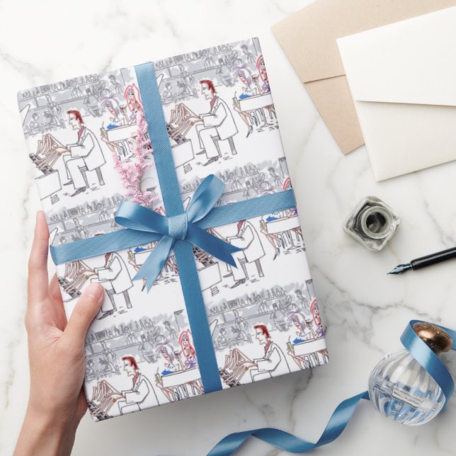 Dedos, papel de embrulho brilhante (Presentear)