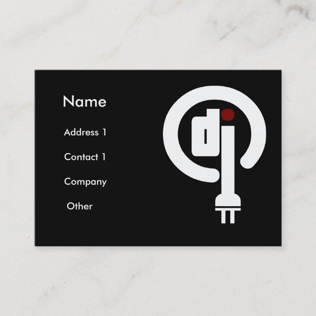 Deejay cartões de visitas (Frente)