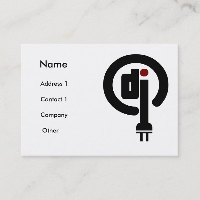 Deejay cartões de visitas (Frente)