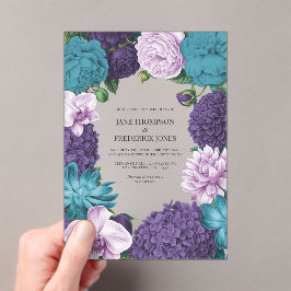 Deep Marine, Slate Orchid & Cloud Lilac Wedding
