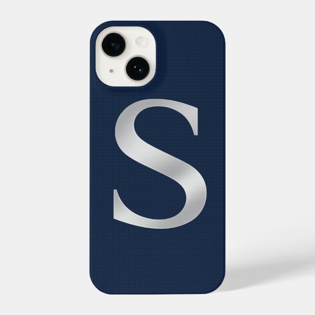 “Deep Navy Phone Cover with Center trendy (Verso)