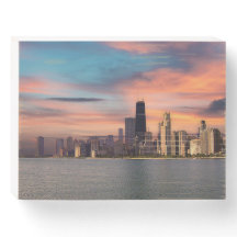 Deep Sunset over Chicago