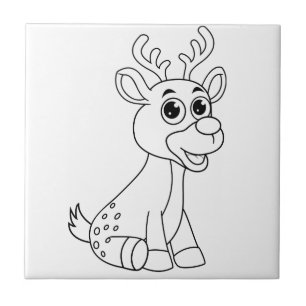 Deer Animal Fawn Baby Jovem Animal Cópula Postcar