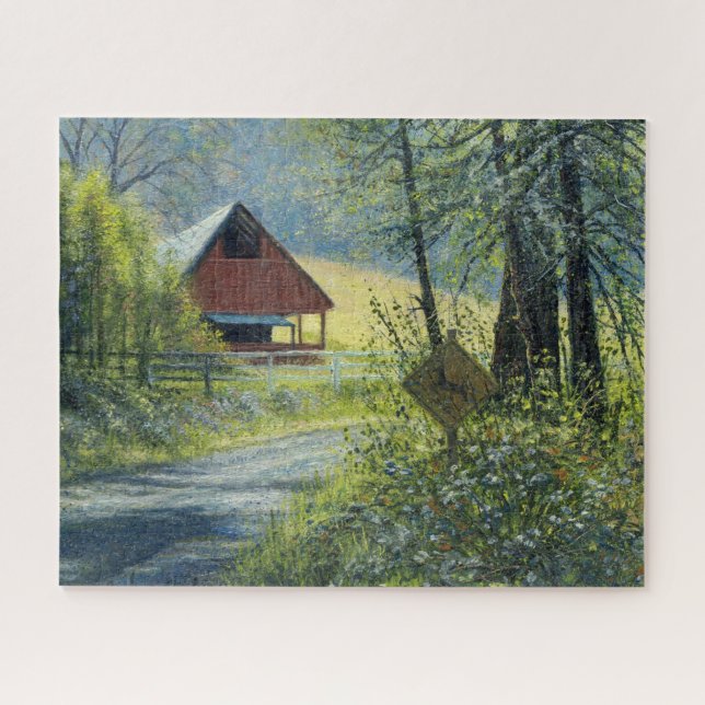 "Deer Crossing", Quebra-cabeça de Jigsen (Horizontal)