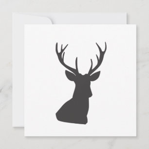Deer Deer Silhouette Animal Selvagem Postca