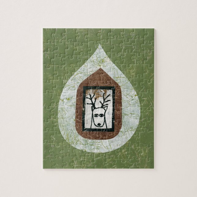 Deer Esperando Que Você Saia Da Quebra-cabeça De J (Vertical)