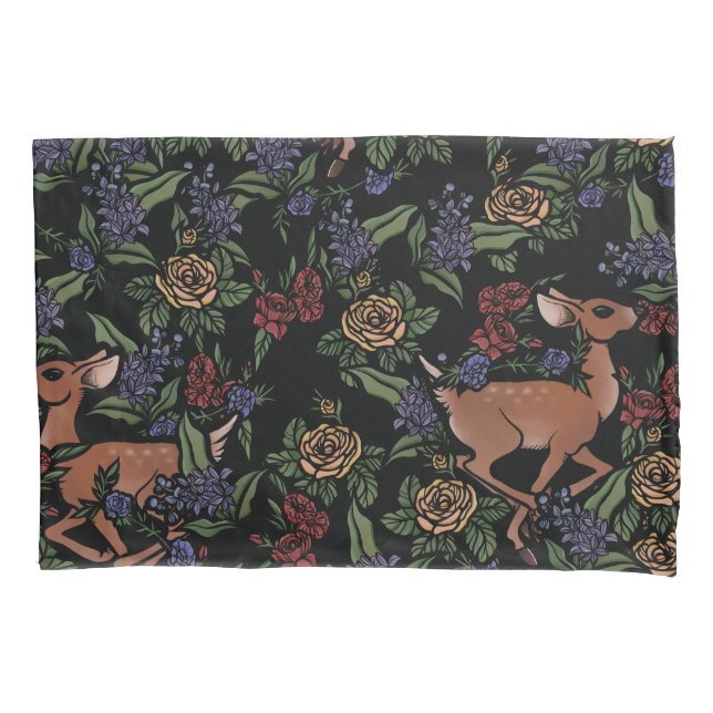 Deer Fawn Floral Pattern (Frente)