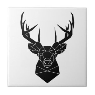 Deer Head Geométrico Arquivo Ai Silhout Stag P