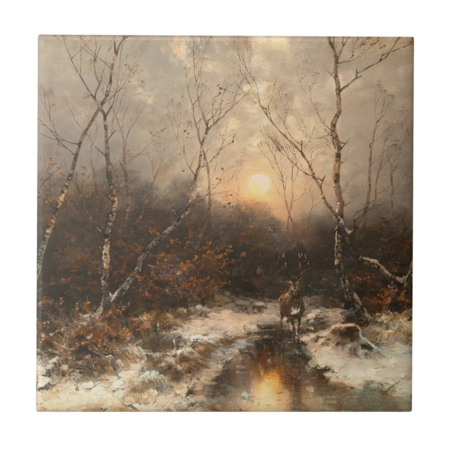 Deer in a Forest - Désiré Thomassin (Frente)