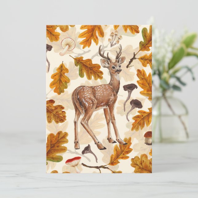 Deer in the autumnal forest (Em pé/Frente)