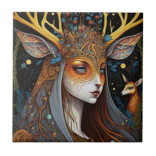 Deer Lady Fantasy Art
