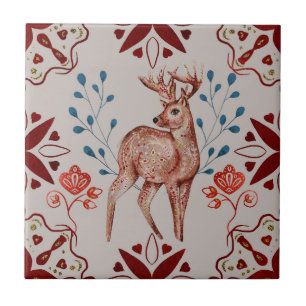 Deer Magical Folk Nordic Art