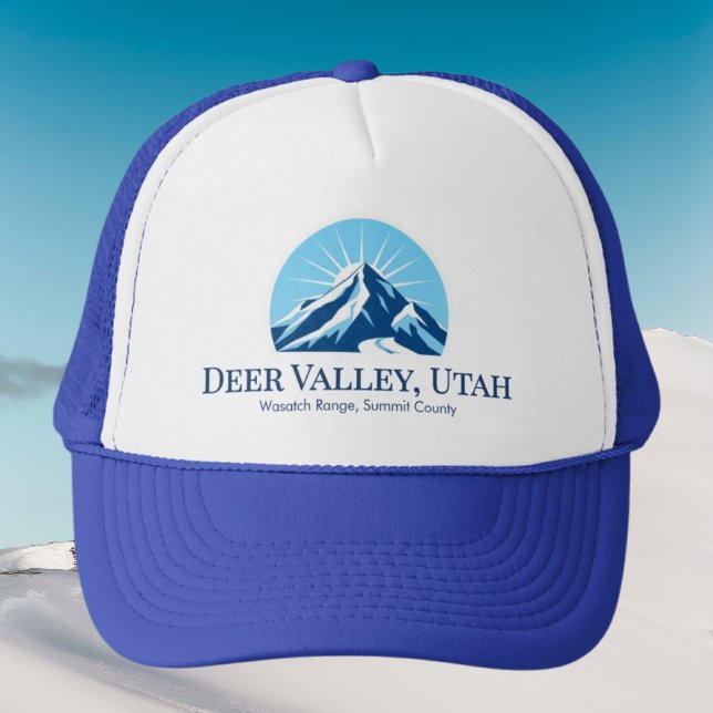 Deer Valley Utah Wasatch — boné de esqui (Criador carregado)