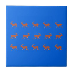 Deer Walking Festive Pattern