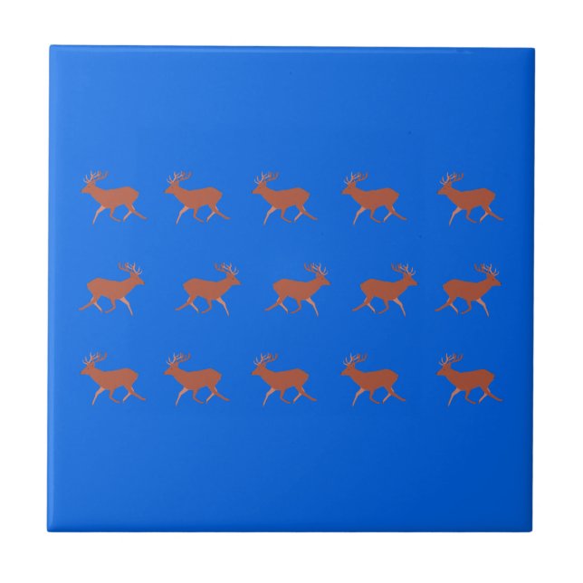 Deer Walking Festive Pattern (Frente)