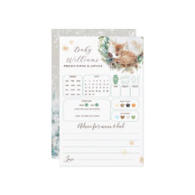 Deer Winter Woodland Fria Fora do Jogo do Chá de f