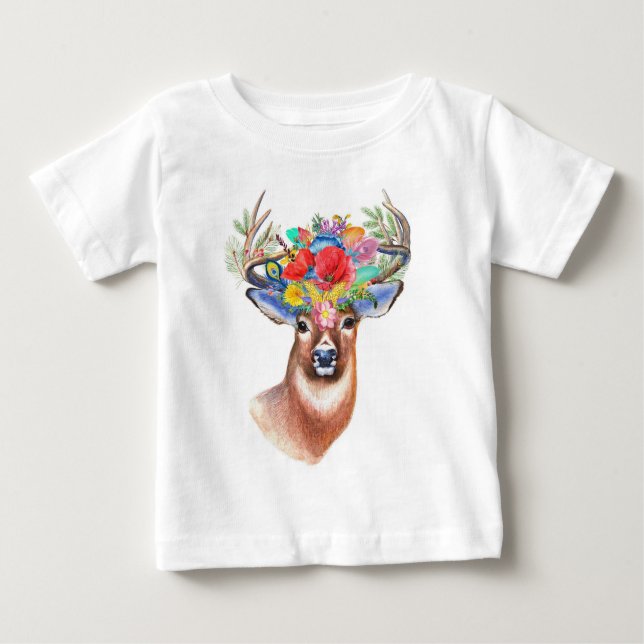 Deer World | Aniversário - Camisa de Nome e Idade (Frente)