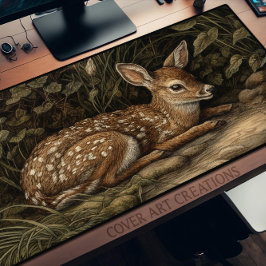 Deer, Young Whitetail Fawn Resting, William Morris