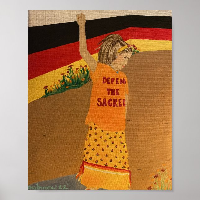 "Defender O Sagrado" Poster (Frente)