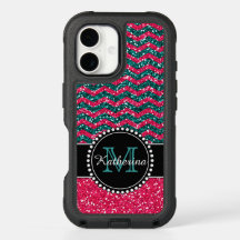 Defensor Personalizado Da Glitter Azul E Rosa