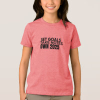 Defina Metas. Faça Anotações. Camiseta 2025
