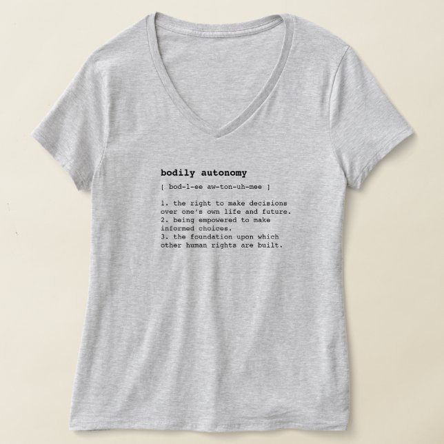definição de autonomia corporal Camiseta (Postura )