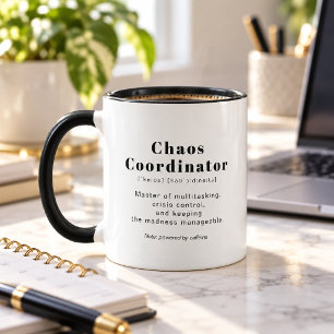 Definição de Coordenador de Caos Caneca de Foto Pe