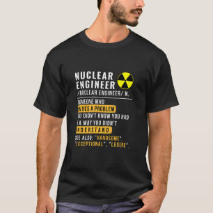 Definição de Engenheiro Nuclear Camisa Engraçada