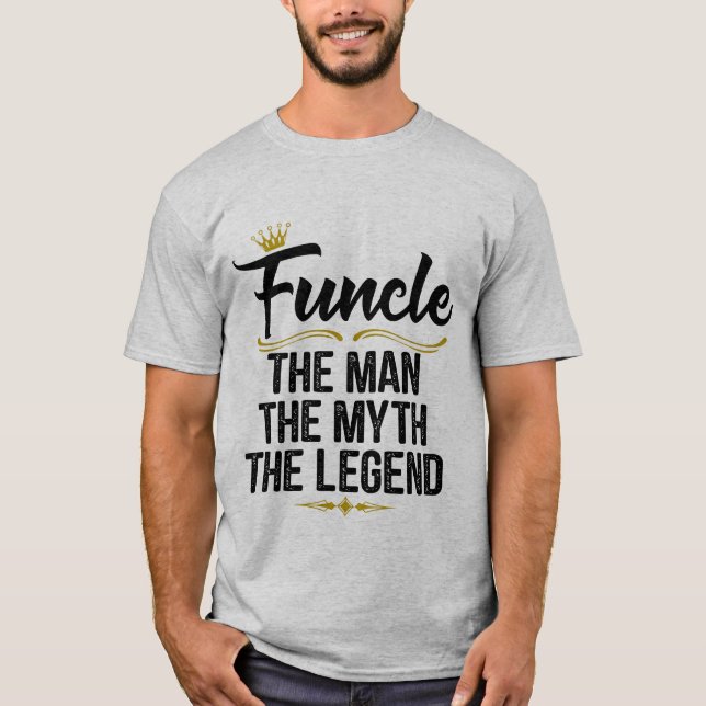 Definição de Funcle o homem a camisa engraçada da (Frente)