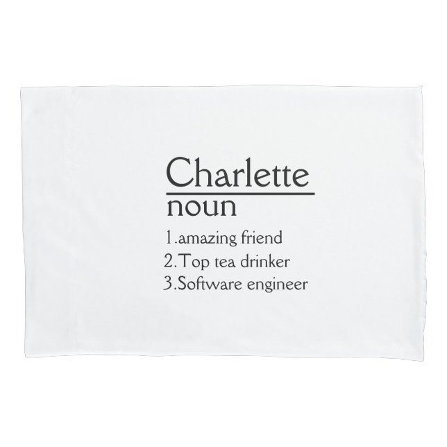 Definição de Nome Personalizado - Pillowcase (Frente)