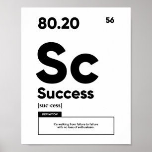 Definição de sucesso Poster motivacional