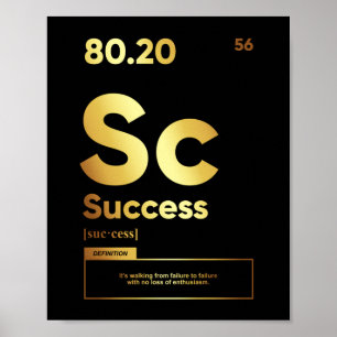 Definição de sucesso Poster motivacional
