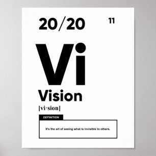 Definição de Visão Poster motivacional