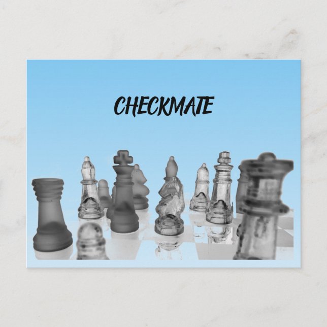 Definição de Xadrez de Xadrez de Cartão Postal (Frente)