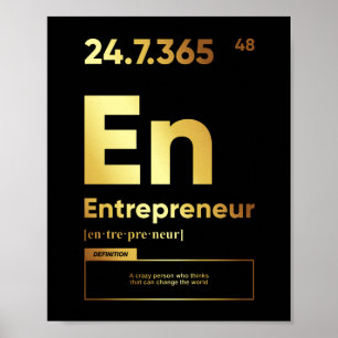 Definição do empresário Poster motivacional
