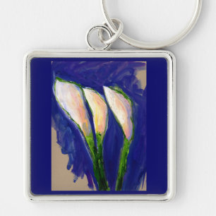 Definindo Chaveiro de Arte de Pala Lily Flowers