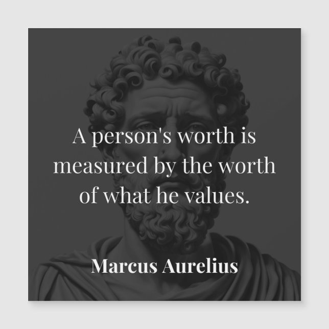 Definindo Valor: Marcus Aurelius em Valores (Frente)