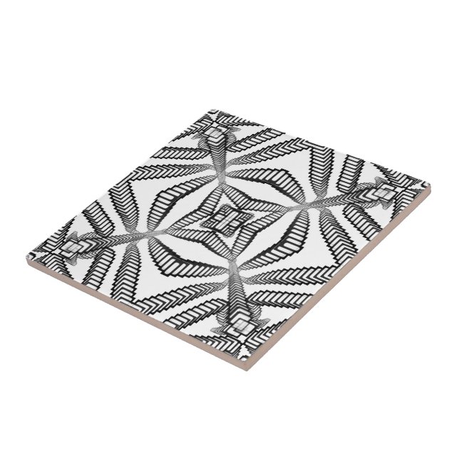 Degraus de escada preto e branco para algum lugar  (Lateral)