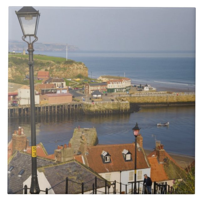 Degraus que levam ao porto, Whitby, Norte (Frente)