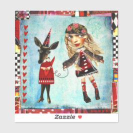 Deidre e seus adesivos de Arte Doce - Vários taman