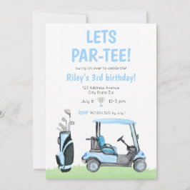 Deixa Par-Tee Golf Pensar No Convite De Aniversári