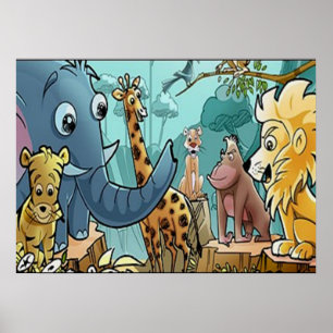 Deixa para ir ao jardim zoológico - poster