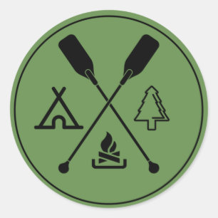 Deixa para ir etiqueta de acampamento