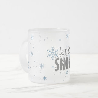 Deixais lhe para nevar caneca do floco de neve