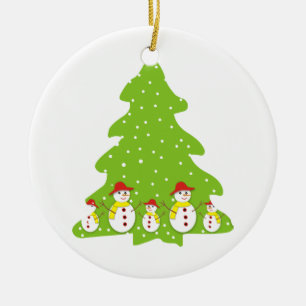 Deixais lhe para nevar enfeites de natal feitos